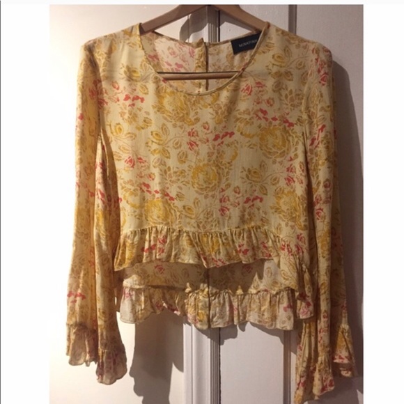 MINKPINK Tops - MINK PINK floral crop top